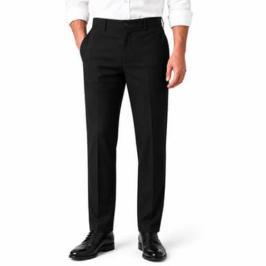شلوار کتان مردانه اسلیم کد LP-1185 — مشکی