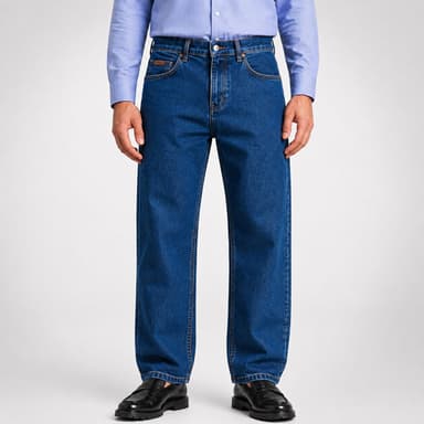 شلوار جین مردانه راسته کد LP-333001- آبی تیره