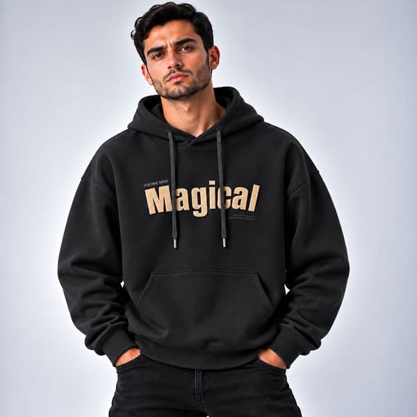 هودی مردانه طرح چاپی Magical کد LP-4051007- مشکی هودی مردانه طرح چاپی Magical کد LP-4051007- مشکی