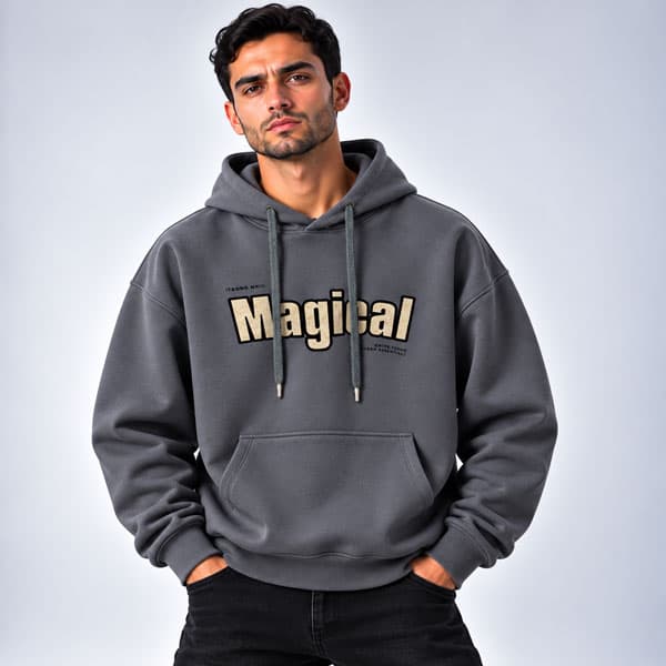 هودی مردانه طرح چاپی Magical کد LP-4051007- طوسی تیره هودی مردانه طرح چاپی Magical کد LP-4051007- طوسی تیره